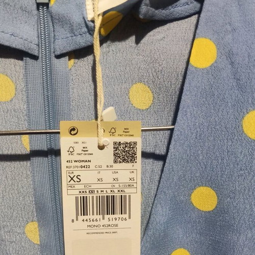 Mango Polka Dot playsuit with puff sleeves and pockets, new