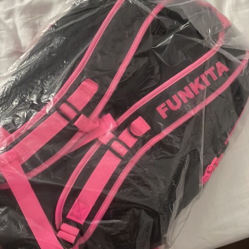 Funkita Shoulder Bag New, Black and Pink for Swimming and Polo