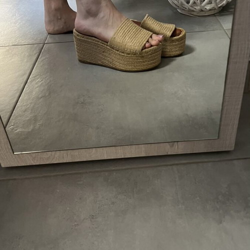 Espadrilles platforms Ace beige size 39 like new
