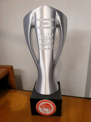Κύπελλο Ολυμπιακός Πρωτάθλημα Superleague 2025 καινούργιο, ασημί