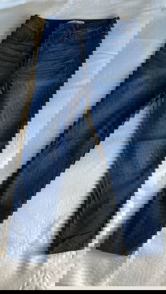 Hollister Blue Tight Cropped Jeans