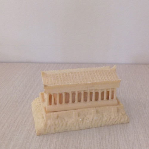 Alabaster Acropolis Statue like new, 6×10×6 cm