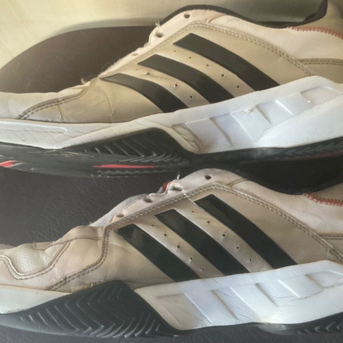 Adidas men's trainers used, size 45, white casual shoes