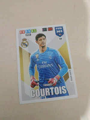 Συλλεκτική κάρτα Thibaut Courtois καινούργια, Real Madrid, Panini 2020-21