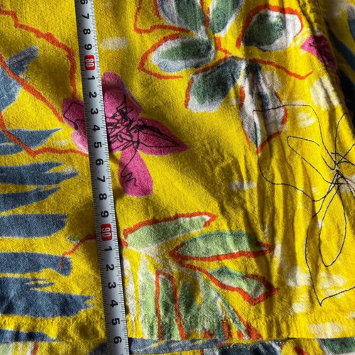 Marila vintage viscose summer dress used, M-L, multicolor