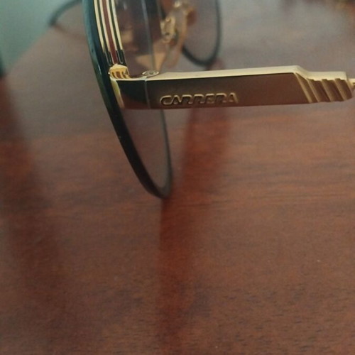 Carrera Glory Special Edition Aviator sunglasses unisex, like new, gold black