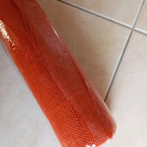 Orange burlap 4 meters 55 cm width new