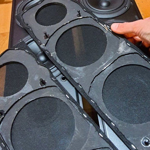 Roister Silver 6 bass reflex speakers 120W, made in Greece