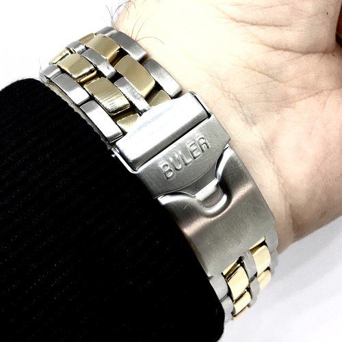 Buler Quartz 38mm waterproof watch with sapphire and strong lume