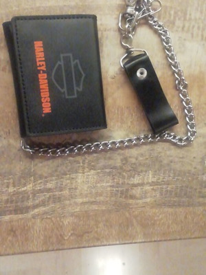 Harley Davidson Портфейл Нов, Черен