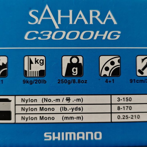 Rapture Calibra Spinning Rod Set used with Shimano SaharaHG 3000 reel