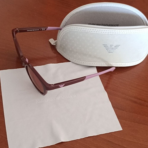 Emporio Armani Kids Sunglasses like new, burgundy acetate frame