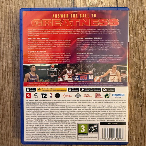 NBA2K23 PS5 game like new