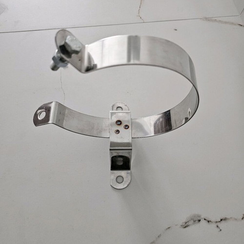 Inox chimney support 120mm silver new