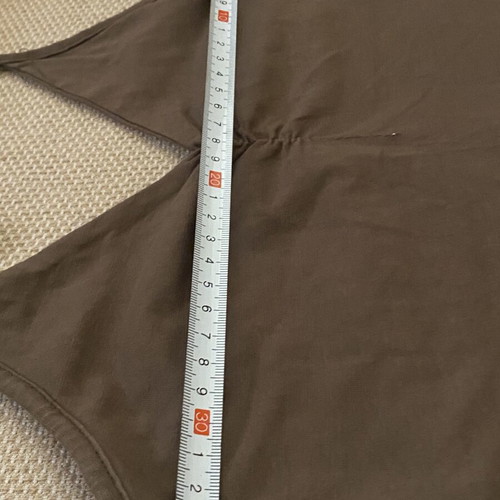 Top khaki halter neck used, fits small and medium