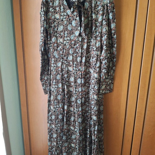 Attrativo long floral dress new, size large, black