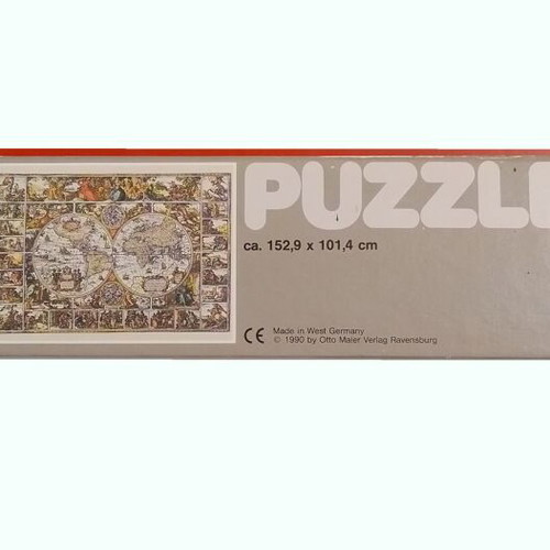 Puzzle Nicolaes Visscher Historical Map of the World Ravensburger 5000 like new, sealed bag