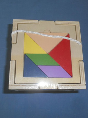 Wooden cube new, sealed packaging