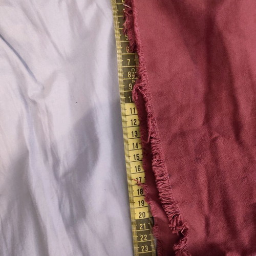 Vintage upcycled distressed burgundy cutoff shorts refurbished, size S