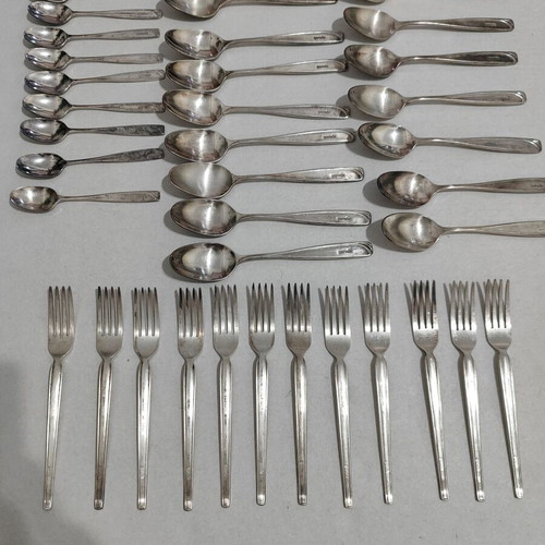 Vintage Garuda Indonesia Airlines silver-plated cutlery set used
