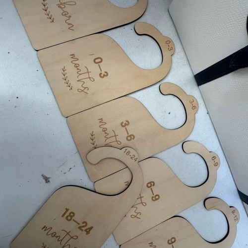 Wooden baby closet divider hangers new