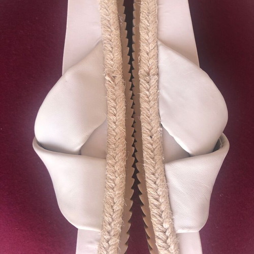Zara cross strap beige sandals used, size 35