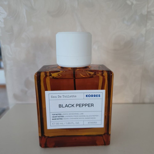 Korres Black Pepper Eau de Toilette 50 ml new men's cologne