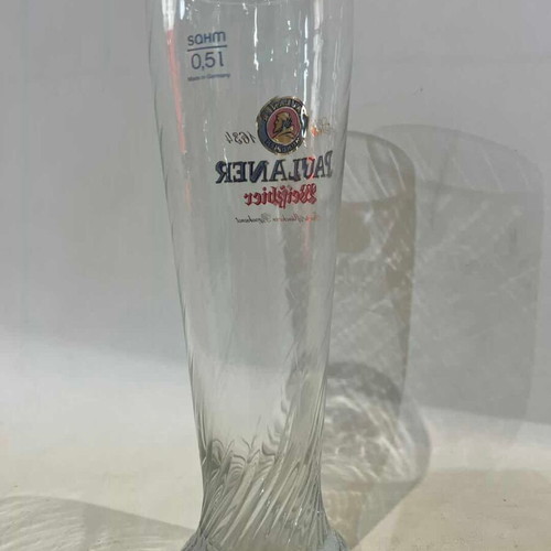 Paulaner Weißbier 0.5L beer glass used