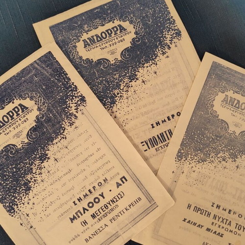 Andorra Cinema 3 vintage programs