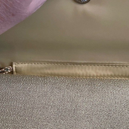 Βιντάζ βραδινή τσάντα σαν καινούργιο, χρυσαφί ύφασμα