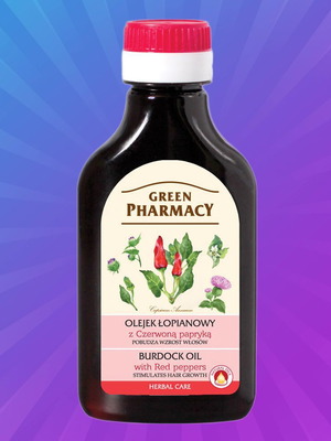 Herbal scalp oil with burdock and hot peppers 100 ml new