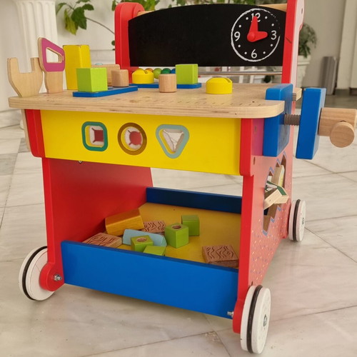 Wooden children's workbench used