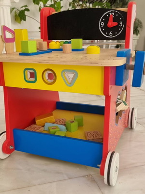 Wooden children's workbench used