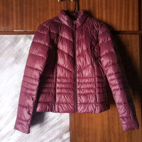 Vero Moda Short Puffer Jacket Burgundy New