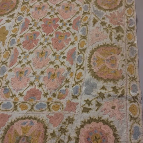 Tablecloth with chain stitch new, size 1.43x0.83