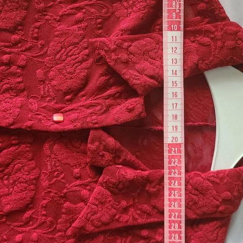 Lace shirt vintage, like new, size S, dark red