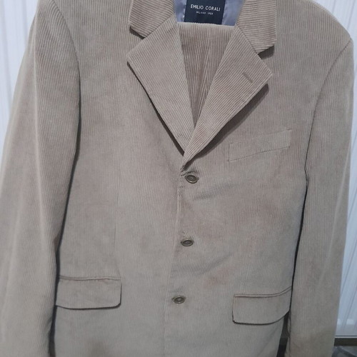 Emilio Corali men's corduroy suit like new, beige
