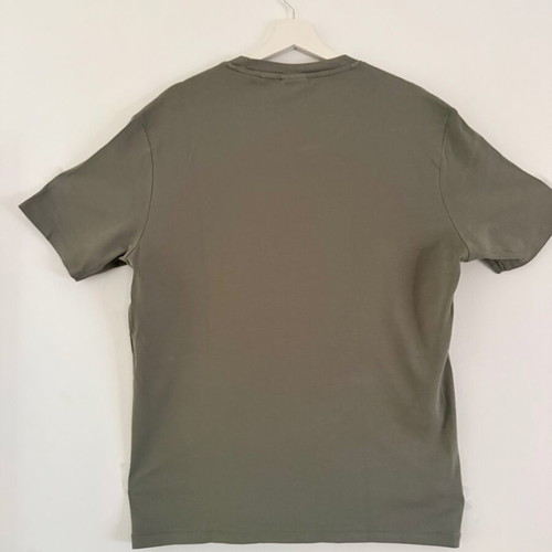 T-Shirt 100% Cotton Slim Fit Green Size XL