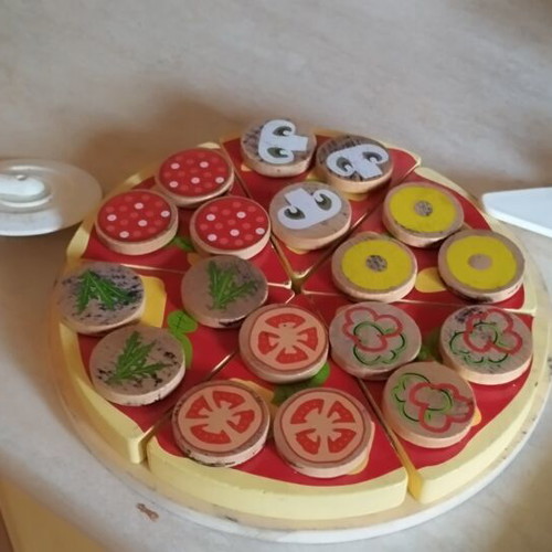 Wooden Pizza Pretend Play Toy like new