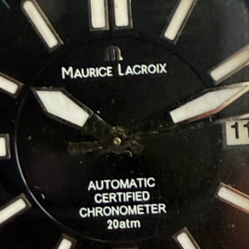 Maurice Lacroix Miros Diver Chronometer limited edition used, black and silver