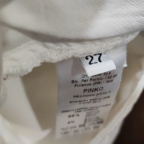 Pinko women's bootcut pants white, like new