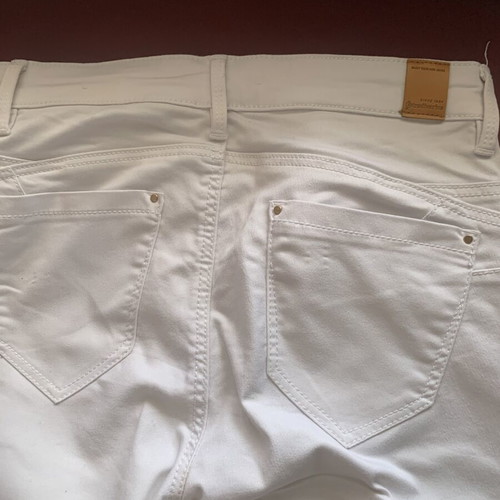 Stradivarius white elastic pants size S like new