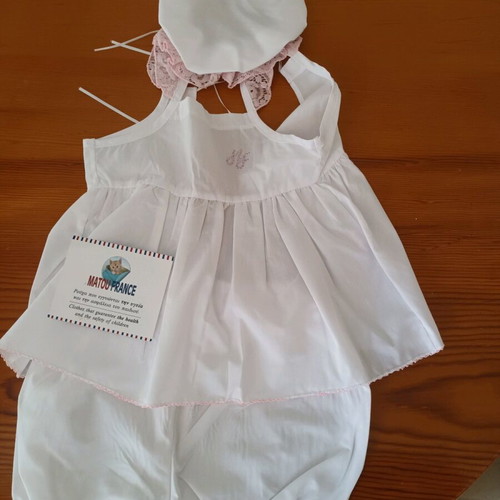 Baptism set for girl new, complete unused