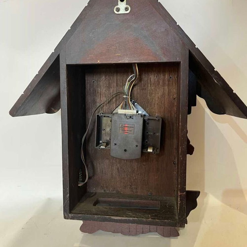 Vintage wooden cuckoo wall clock Quartz 54x42x14