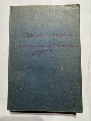 Annuaire Astronomique 1915 by Camille Flammarion, French astronomy book