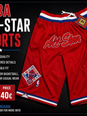 NBA, All stars shorts size S