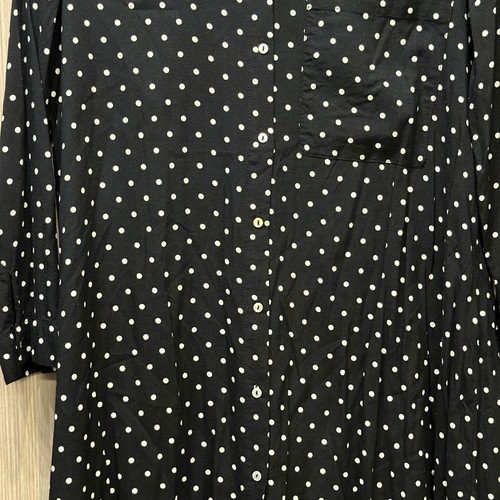 Stradivarius shirt dress used, size L, black