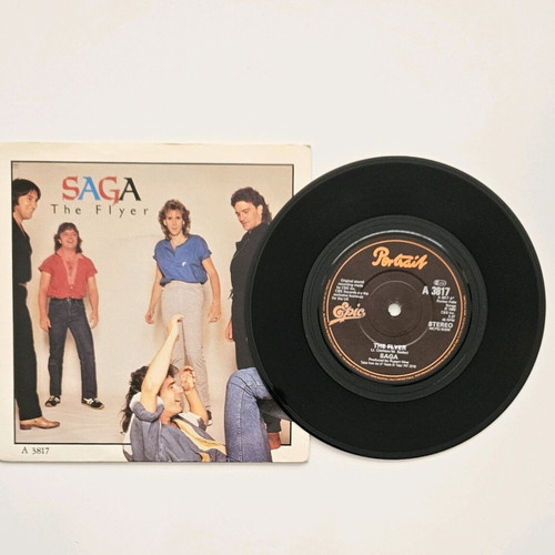 Saga The Flyer 7" vinyl single like new, UK pressing