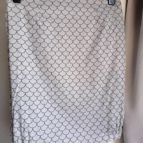 Nice Things cotton skirt like new, size M, gray and blue
