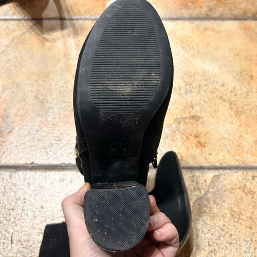 Primark ankle boots used with tortoise shell heel, size 38